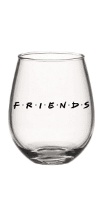Silver Buffalo Friends Iconic Quotes "You're My Lobster," "How You Doin'" "Pivot," and "We Were On A Break!" 4 Pack Mini Glasses, 1.5 Ounces