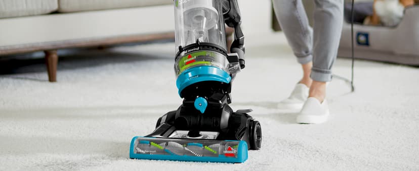 Bissell 2254 CleanView Swivel Rewind Pet Upright Bagless Vacuum, Automatic Cord Rewind, Swivel Steering, Powerful Pet Hair Pickup, Specialized Pet Tools, Large Capacity Dirt Tank, Teal