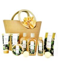 Spa Luxetique Gift Baskets for Women, Spa Gifts for Women - 10pcs Lavender Gift Sets with Body Lotion, Bubble Bath, Relaxing Bath Sets, Mothers Day Gifts for Mom