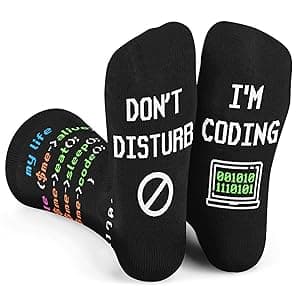 Funny Job Socks for Boss & Manager, Nerds, Programmers, Quilters – Christmas Gifts, Stocking Stuffers for Men & Women