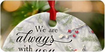 Neighbor Ceramic Ornaments Decor Christmas - Friendship Ornament Gift to Cherish Sincere Neighborhood- Neighbors Like You are Precious & Few