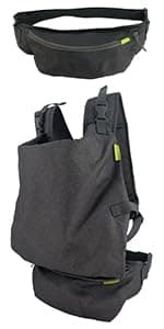 Infantino Flip 4-in-1 Convertible Baby Carrier, Adjustable, Ergonomic Babywearing, Registry Essential, Baby Carrier for Newborn to Toddler, Gray