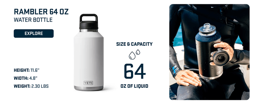 YETI Rambler 18 oz Bottle, Vacuum Insulated, Stainless Steel with Straw Cap, Black Forest Green