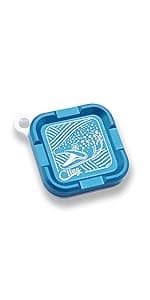 Cling Fishing Products Mag Grab® Mini – Compact Magnetic Fly Holder & Organizer for Anglers (Rising Dun, Orange)