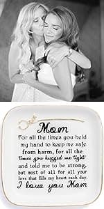 PUDDING CABIN Birthday Gifts for Friends Female Ring Trinket Dish - “Good Friends Are Like Stars You Don't Always See Them But You Know They Are Always There” Friendship Gifts for Women Friends