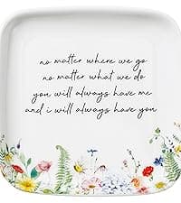 Crisky Jewelry Ring Dish for Women Christian Gifts Trinket Tray Inspirational Friendship Gifts for Friend Birthday Jewelry Tray for Her Sisters Besties Verse: Sweet Friendship –Proverbs 27:9