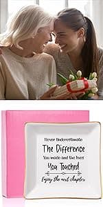 Sister Gifts Trinket Jewelry Dish- Side by side or miles apart, sisters are always close at heart, Sisters Birthday Gifts Mother's Day Valentines Christmas Gift for Sister from Sister