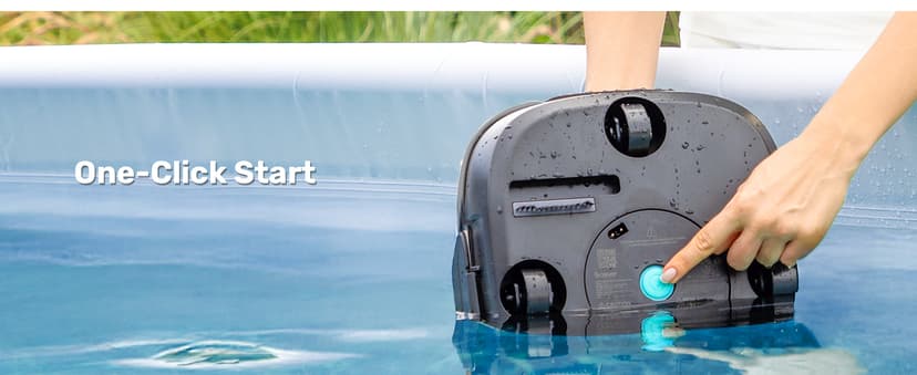 Cordless Robotic Pool Cleaner, 90 Min Runtime Pool Vacuum, Self-Parking, 7.5 lbs Lightweight, Ideal for Above Ground Pools up to 860 sq.ft