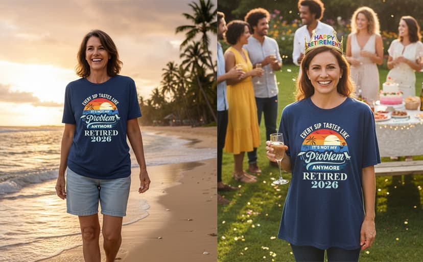 2026 Retirement Shirts Gift for Women Retired Gifts for Wife, Mom, Coworker, Boss Ideas Tops Tees
