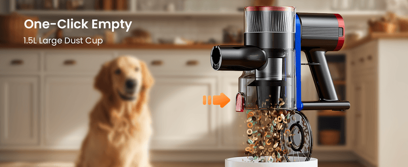 NADALY Cordless Vacuum Cleaner, 550W 45Kpa 65Mins Vacuum Cleaners for Home, Stick Vacuum with LED Display, Anti-Tangle, Self-Standing, 8-in-1 Lightweight Vacuum for Hardwood Floor/Carpet/Pet Hair