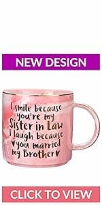 Best Friend Birthday Gifts for Women - Funny Friendship Gift for Bestfriend, Besties, BFF, Sister, Boss Woman, Big Sis, Sorority, Mom - You're My Favorite - Cute Pink Marble Mug, 11.5oz Coffee Tea Cup