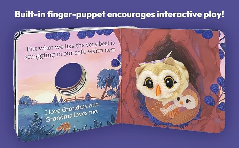 Grandma & Me Children's Finger Puppet Board Book, Ages 1-4