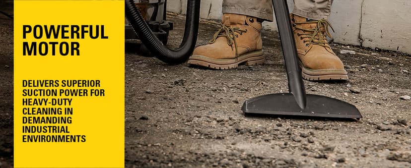 STANLEY SL18116 Wet/Dry Vacuum, 6 Gallon, 4 Horsepower, Stainless Steel Tank, 4.0 HP, Silver+Yellow