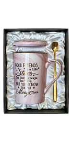 Unique Teacher Appreciation Gifts for Women - Best Teachers Christmas Mug for Teachers from Student, 14Oz Pink Marble Ceramic Gold Print Teacher Cup, Birthday Retirement Graduation, Nice Gift Boxed
