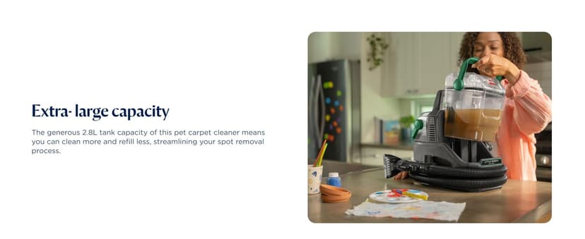 BISSELL Little Green Pet Pro Portable Carpet and Upholstery Deep Cleaner, Car/Auto Detailer with Self-Cleaning Tough Stain, Pet Hair Removal, Crevice Tool (3909)