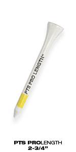 Pride PTS Wood Golf Tees - 135 Count, 3-1/4 Inch - 1 Brand on Tour - Best for Drivers & Woods - Improve Distance and Accuracy