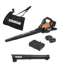 WORX WG509 12 Amp Trivac, 3 in 1 Electric Leaf Blower, Leaf Vacuum & Leaf Mulcher for Lawn Care