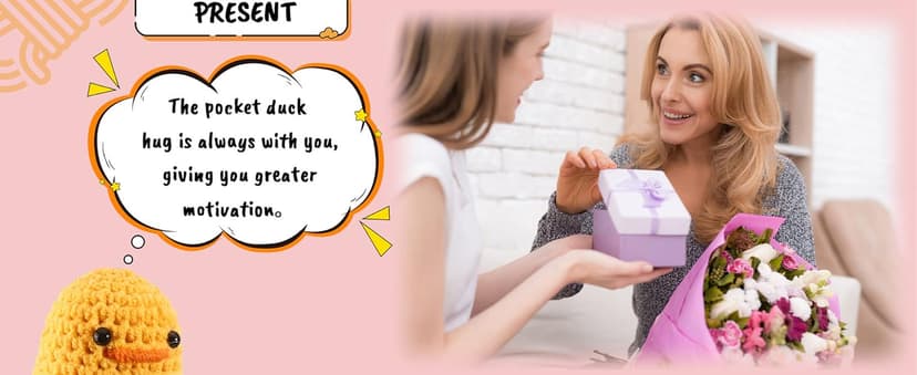 MBL Sister Gifts for Birthday Mothers Day - Handmade Funny Cute Small Duck Present for Sisters Sis Big Little Sister Graduation Christmas Stocking Stuffers