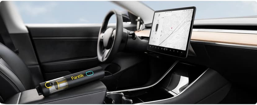 Fanttik Slim V8 APEX Car Vacuum, 4-in-1 Portable Mini Cordless Vacuum with 19000pa Suction Power, Type-C Charge, 2 Suction Modes, Handheld Vacuum for Small Jobs, Car, Office Desk, Keyboards (Black)