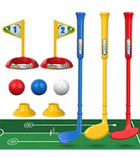 Liberry Toddler Golf Set, Upgraded Kids Golf Cart with Unique Shoulder Strap Design, Indoor and Outdoor Golf Toys for Boys and Girls Aged 1-5 Years Old