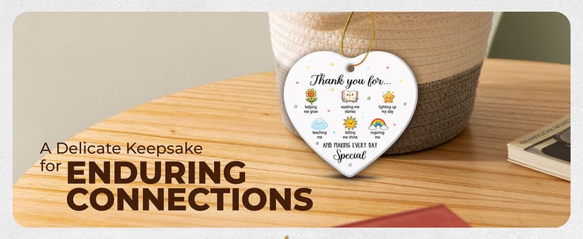 ZAGKOO Teacher Ornament - Christmas Teacher Gifts for Women, Men - First Day Ideas for New Teachers, Daycare, Preschool, Kindergarten - Thank You Appreciation Keepsake, Retirement, End of Year