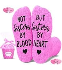 HAPPYPOP Bestie Gifts for Women - BFF Gifts, Best Friends Socks for Sisters Friends