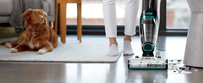 Bissell CrossWave Cordless Max Vacuum Mop All in One Wet and Dry Vac Combo Hard Floor Cleaner and Area Rugs, Cordless Mop, Pack-in Formulas Included, 2554A