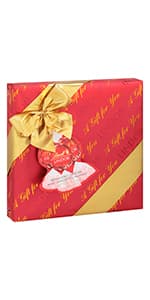 Lindt LINDOR Milk Chocolate Candy Truffles Modern Gift Box, Assorted Chocolate Candy with Smooth, Melting Truffle Center, 7.6 oz.