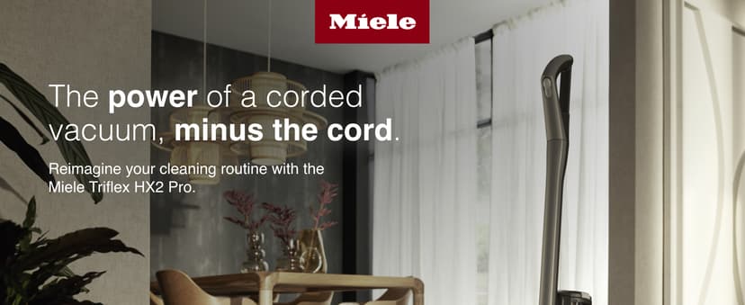 Miele Triflex HX2 Pro Cordless Stick Vacuum Cleaner, 120 min runtime, Infinity Grey PearlFinish / Rose Gold