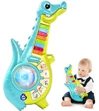 Marstone Toddler Toys for 1 2 Year Old Boys and Girls Gifts: Educational Elephant Slide with 4 Animal Cars Toys for Baby 12-18 Months, First Birthday Present Learning Push Truck Track Ages 1-2