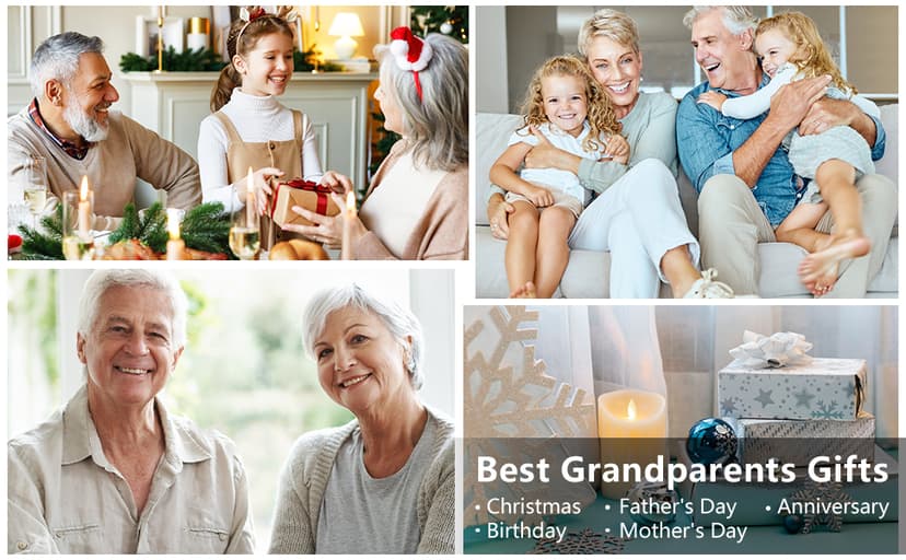 Lifecapido Gifts for Grandparents, 20oz Nutrition Facts Grandma Grandpa Tumbler Set, Grandparents Christmas Birthday Mothers Day Fathers Day Announcement Gifts for Grandma and Grandpa