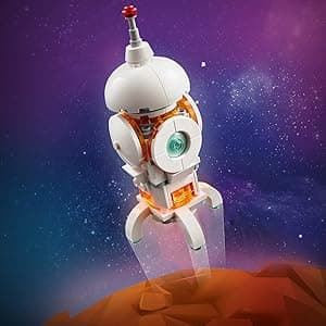 LEGO Creator 3 in 1 Space Robot Toy - Building Toy Kit for Kids with 3 Options, Robot, Spaceship, or Dog - 8 Year Old Boy & Girl Birthday Gifts - 31164