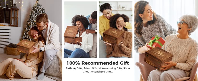 Wine Lovers Gifts for Women, Birthday Gifts for Mom Sister Friend Coworker Girlfriend Inspirational Gift Set, Wine Gift Box Set with Tumblers, Ice Cubes