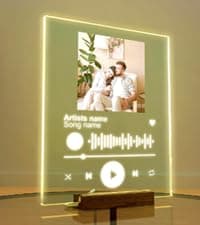 EGD Spotify Decorative Plaque Personalized Gifts, Custom Gifts for Him Her, Customized Picture Frame for Boyfriend Girlfriend Couple Wife Women on Anniversary Birthday, Made in USA