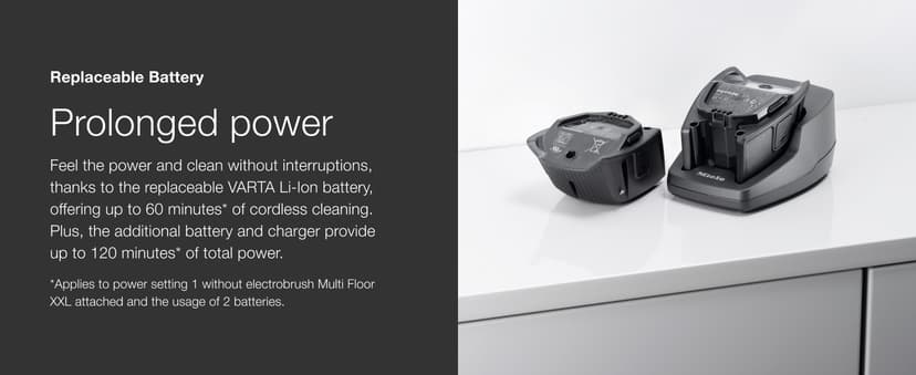 Miele Triflex HX2 Pro Cordless Stick Vacuum Cleaner, 120 min runtime, Infinity Grey PearlFinish / Rose Gold