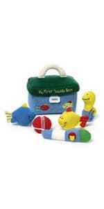 Baby GUND My First Sports Bag Stuffed Plush Playset, Baby Gift Toys for Boys and Girls Ages 1 & Up, 5 Piece, 8"