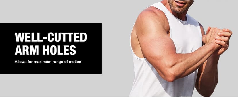 COOFANDY Men's 3 Pack Quick Dry Workout Tank Top Gym Muscle Tee Fitness Bodybuilding Sleeveless T Shirt