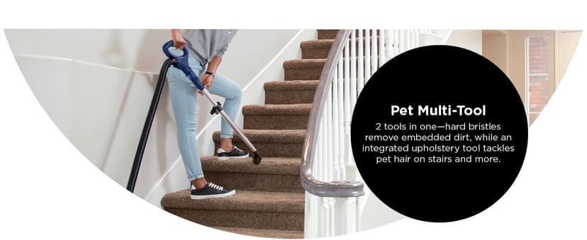 Shark NV151 Navigator Swivel Pro Complete Upright Vacuum with HEPA Filtration, Swivel Steering, Pet Power Brush, Crevice Tool & Upholstery Tool, for Pet Hair & Multi-Surface Cleaning, Navy