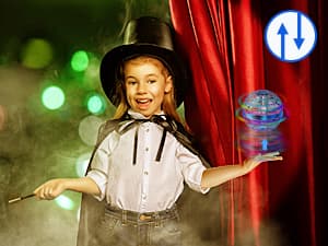 2025 Flying Orb Ball Toy,Cosmic Globe Boomerang Hover Ball Galactic Fidget Spinner, Hand Drone Orbit, Cool Toys Gift for 6 7 8 9 10+ Year Old Boys Girls Teens Outdoor Toys(Blue)