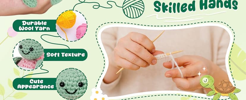 HEXMOZ Christmas Teachers Gifts for Women, Daycare, Preschool, Kindergarten - Thank You for Helping Me Grow Appreciation Gift Ideas - Cute Handmade Turtle Crochet Emotional Support with Positive Card