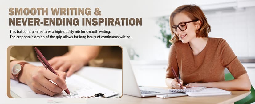 ENOMY Personalized Ballpoint Pens with Logo/Name/Text, Black Ink Custom Engraved Pen in Bulk, Ideal for Christmas Gifts, Birthday Presents, College, Offices & Businesses