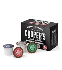 Gourmet Coffee Sampler Gift Box Set, Roasted Coffee Ground, Sumatra Dark, Kenya AA Medium-Dark, Rwanda Medium, Natural Ethiopian Light, Ground, 4 Bags, 16 oz Total