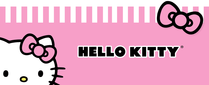 Hello Kitty Hoop Earrings for Women Official License, Gold Tone Flash-Plated and Enamel Sanrio Earrings