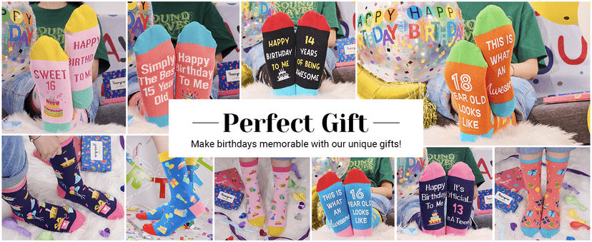 HAPPYPOP Birthday Gifts for Men - Socks for 60 Year Old Dad Grandfather with Greeting Card