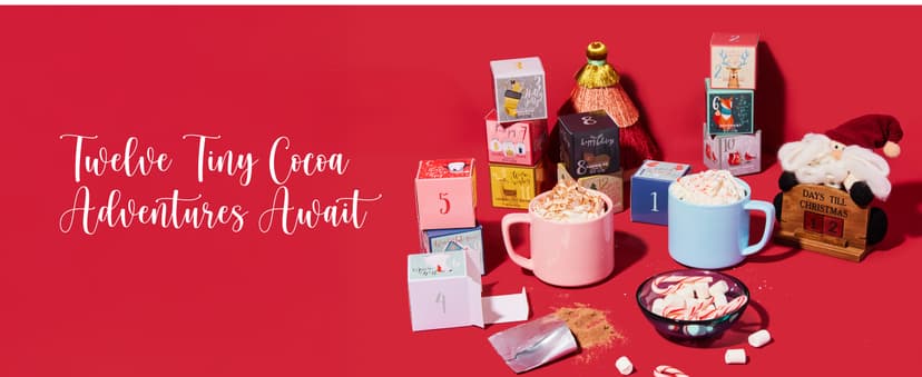 Thoughtfully Gourmet, 12 Days of Christmas Hot Chocolate Gift Set, Flavors Include Rocky Road, Cookies Butter, Pumpkin Pie & More, Set of 12