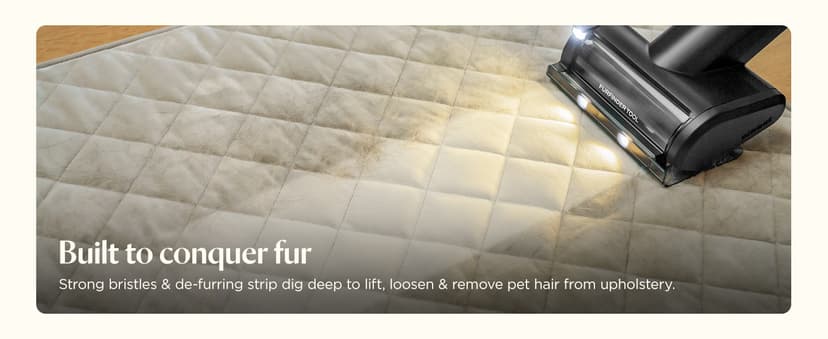 Bissell PowerClean FurGuard 280W Self-Standing Cordless Vacuum w/Self-Cleaning Brush Roll, Strong Suction, Removeable Battery, Wall Mount, Upholstery Tool & Bright Headlights