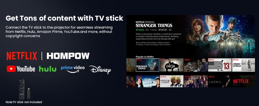 Mini Projector with Two -Way Bluetooth, Portable Projector for Home Theater Use, Support 1080P for Outdoor Projector/Movie Projector Compatible with HDMI, USB, Laptop, TV Stick (Orange)