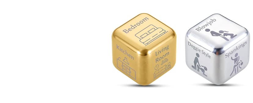 Anniversary Steel Gifts for Him Her Date Night Dice Gift for Boyfriend Girlfriend Wife Husband Couple Women Men Food Dice Decider Sweetest Day Birthday Wedding Valentines Christmas White Elephant