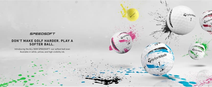 TaylorMade SpeedSoft Golf Balls, Maximum Distance with Ultra-Soft Feel, Perfect for Off The Tee and Around The Green