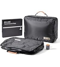 Classic Series Vacuum Bags for Travel Luggage with Wireless Pump, Compression Bags for Carry On Suitcases and Backpack, Vacuum Seal Packing cube for Cloth Packing (2PC + PUMP)